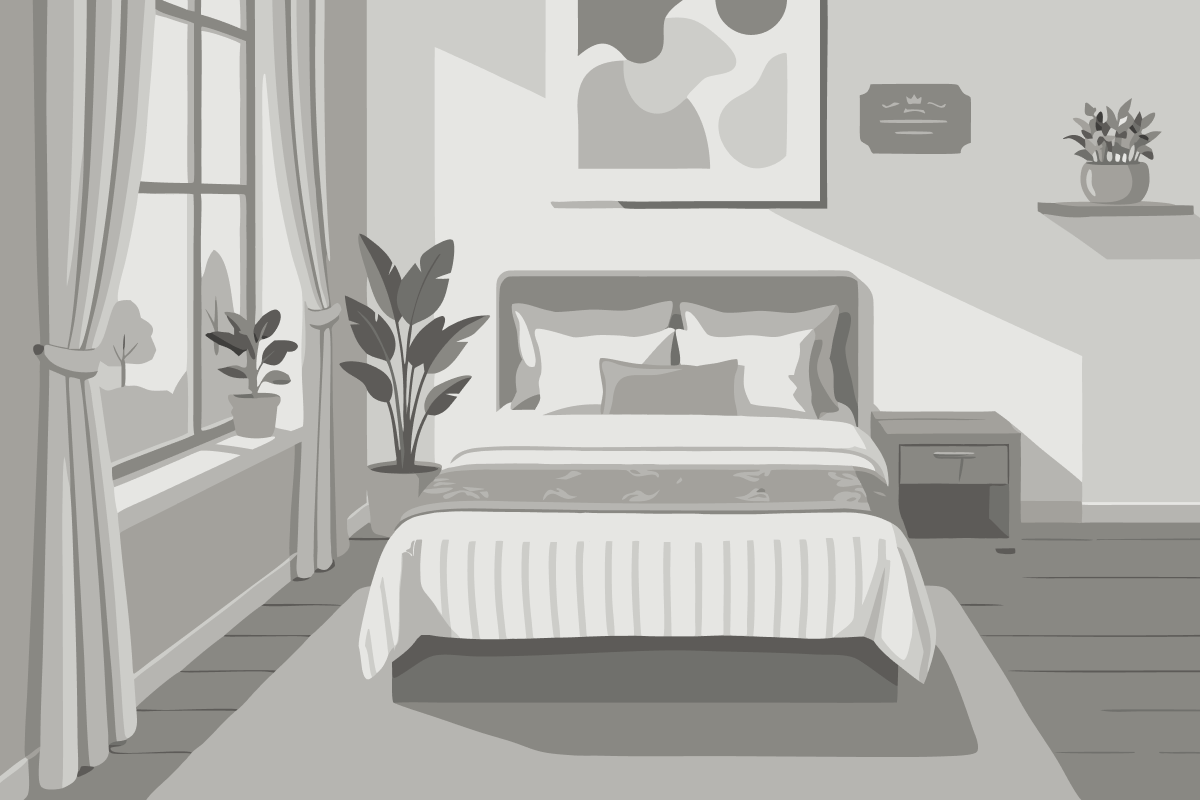 Quarto com Cama King-size de Frente para o Mar